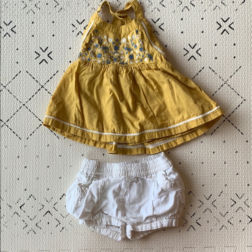Baby Girl Matching Tank Top and Shorts